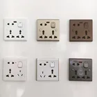 Wholesale China Supplier Bangladesh 6 pin Electric White Wall Switch And Socket