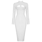 Wholesale 2019 Autumn winter Sexy ladies Bandage Dress front opening sexy bandage dress for casual party daily wear