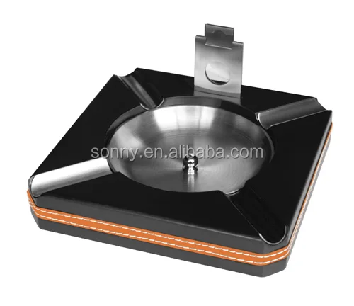 Smokeless Type and Square Shape Custom Cigar Ashtray Wholesale In Stock  