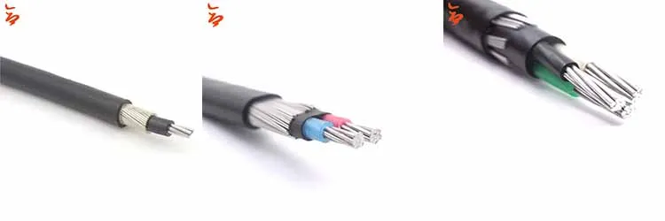 Power kabel aluminum concentric cable 3x6awg armoured cable
