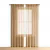 Top Amazon Seller Church Curtain Decoration Round Window Long Polyester Sheer Curtain Drapes