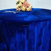 Christmas 120 Round Royal Blue Flannel Backed Vinyl Tablecloth Fabric