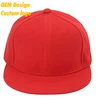 Custom Logo Good Quality Adjustable gold buckle sun Visor sports 3d embroidery Red Headwear Snapback cap hat for small heads