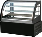 countertop Professional Curved Refrigerated Cake glass Display Cabinet Showcase Fridge small cake display FREEZER