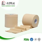 Bacteriostatic unbleached bamboo paper tissue rolls