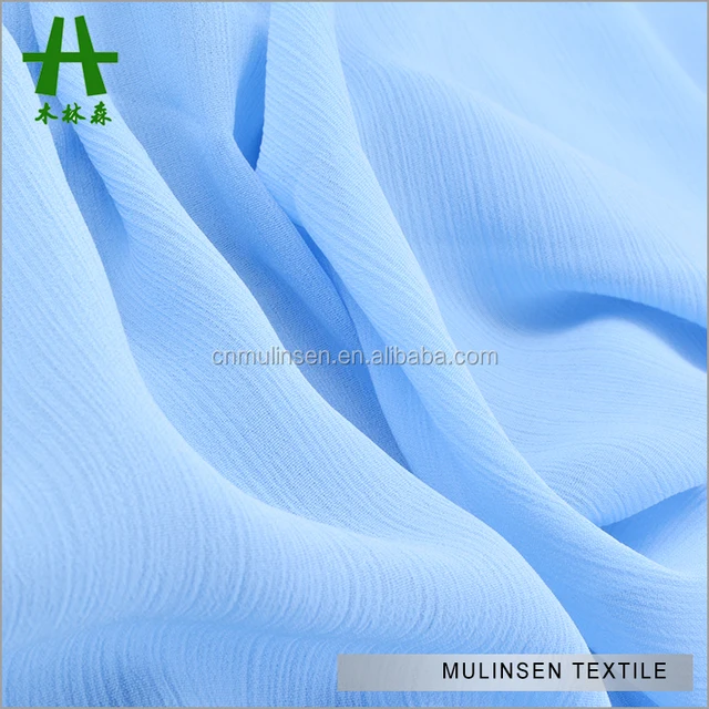 mulinsen textile light blue solid color dyed 100 polyester 75d