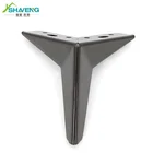 Chrome black iron metal furniture adjustable sofa leg