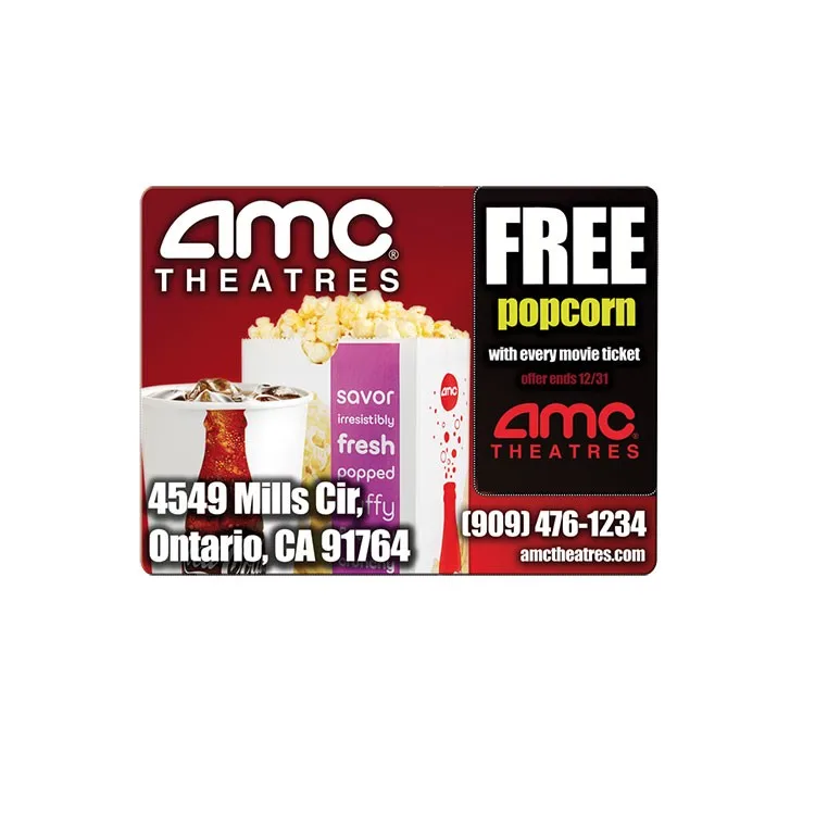 custom printing break off plastic postcard and direct mailers