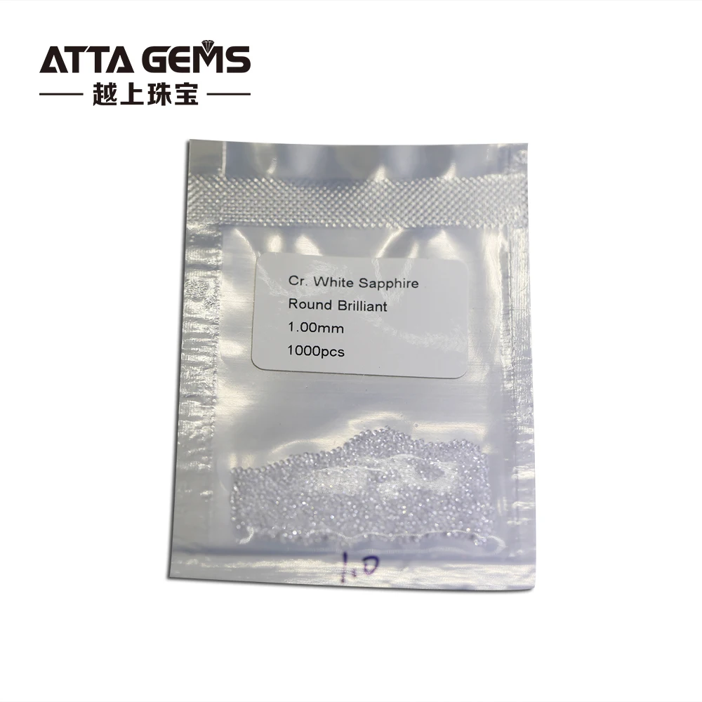 Корейский алмаз AAA круглый белый синтетический сапфир