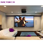 3Victor 16:9 Format 150" Ambient Light Reject Long Focus Fixed Projector Projection Screen BX-3V150CFH-CV