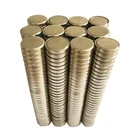 Hot Sale Strong Permanent Type Mangent 15*2.8 mm N35 Flat Round Rare Earth Neodymium Monopole Magnets For Sale