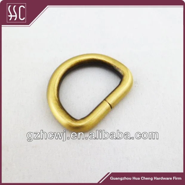 zinc alloy d ring buckle for bags