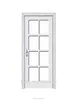 China supplier high quality pvc wooden glass doors Paint free glass internal door