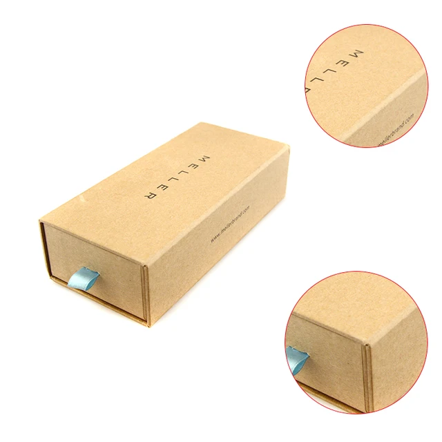 exquisite kraft paper drawer box high quality gift box brown