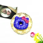 High quality PU foam squishies ibloom squishy slow rising donut cake simulation food soft key chain gift .