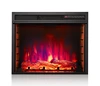 7 color lighting 110V/220V 60 quot fake flame wall mount/recessed electric fireplace heater