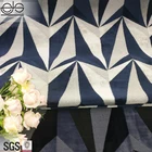 2018 Black White Geometric Velvet Jacquard Ethnic Fabric for Sofa / Corner Sofa Fabric