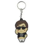ONEWAY Custom children cute cartoon character anime figure PVC rubber keychain