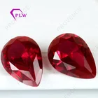Price Gem Loose Stone Pear 5# Red Ruby Corundum Gemstones