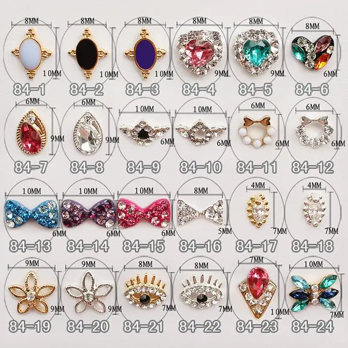 Beeann colorful 3d finger nail art charms