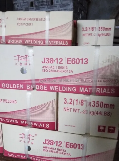 golden bridge welding electrode e6013 from china factory