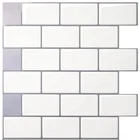 peel and stick adhesive white subway wall paper