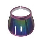 Fashion UV Protection Transparent PVC Visor Cap Clear Sun Visor