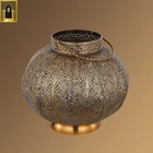 Home Decor Pakistan Mosque dubai mini chandelier metal iron arabic mosque candle holder moroccan hanging lantern