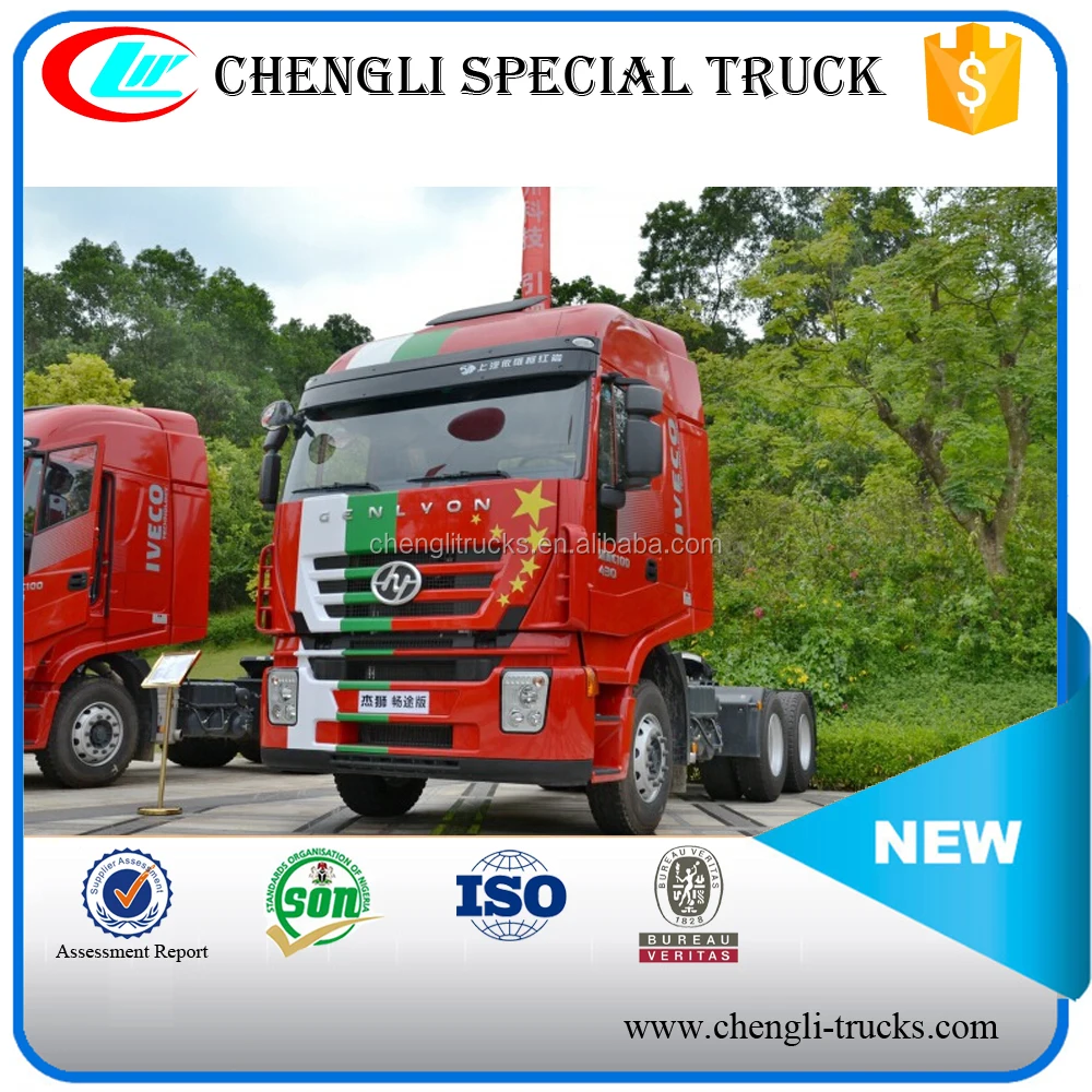 shock price 6*4 type 390 horsepower genlyon truck trailer honyan