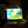 3d holographic clear rear projection film projector screen film for glass