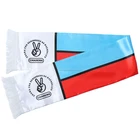 Promotion Cheap Custom Own Design Satin Silk Knitted Soccer Scarf