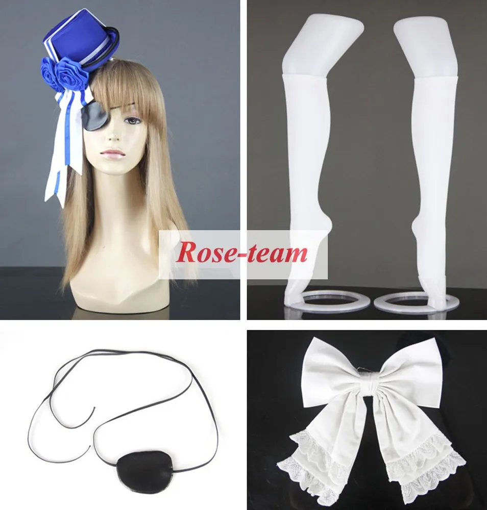 Fantasia Anime Lolita-Black Butler Kuroshitsuji Ciel Phantomhive Boy Lolita Blue Suit Anime Cosplay Costume C0049