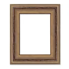 Antique Picture Frames Light Brown Classical Polished Wood Frame Moulding For Paintings