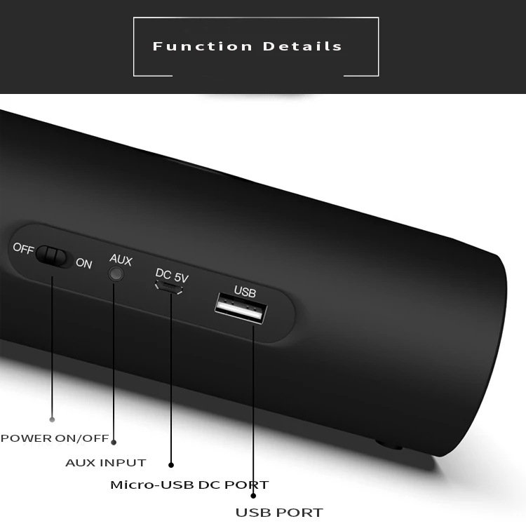 Factory Private Mold Bluetooth 4.2 Touch keys Speaker HiFi Bass stereo portable BT Speakers With Wireless Charging for Iphone - ANKUX.COM
