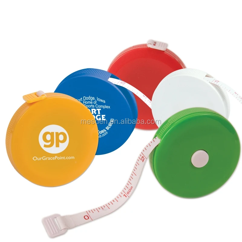 promotional mini round soft pvc tape measure