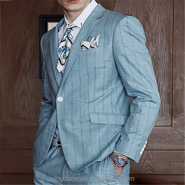 cheap blue color men suit men blazer tuxedo suit