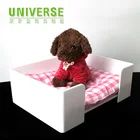 UNIVERSE wholesale customized clear large plastic acrylic dog beds cage kennel acrylic dog house