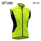 Fluorescent yellow 100% polyester Class 2 High reflective running motorcycle slim breathable safety vest
