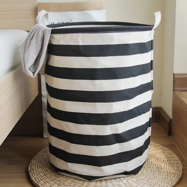 szplh round canvas laundry hamper basket filled in baby doll and
