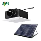 Energy-saving solar panel powered air purifier ceiling mounted exhaust fan centrifugal ventilation fan for home