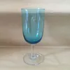 Elegant Mouth Blown Light Blue Stemware Water Goblet