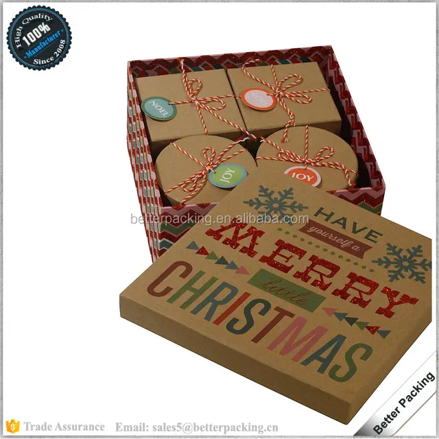 china factory handmade merry christmas gift paper package box