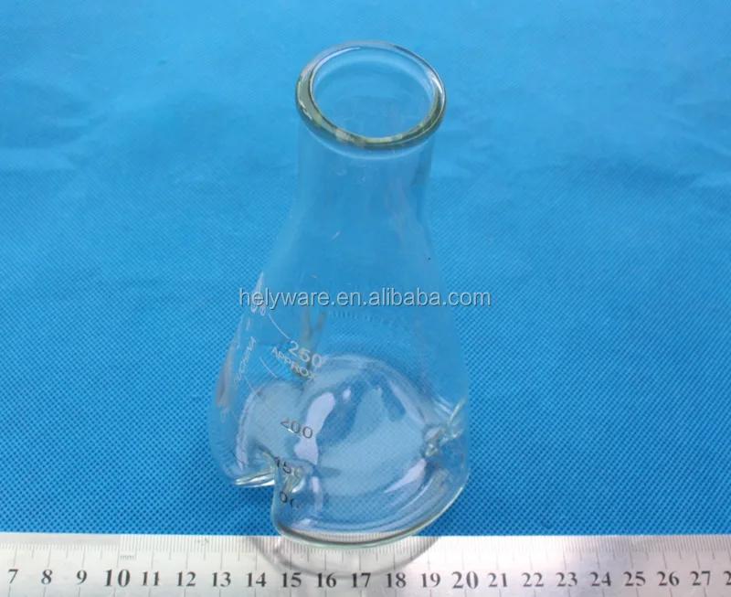 50ml to 2000ml glass 3 baffles erlenmeyer flask baffled shaking