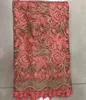 Latest 3d flowers lace fabric/ french net lace with heavy beads 5 YRADS TS75-5