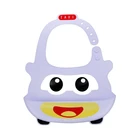 Custom Printed Cartoon Taxi Wholesale Silicon Bib Bpa Free Waterproof Bibs Silicone BIB BABY