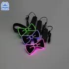 Light Up Neon Rope Light Bow Tie Glowing EL Wire Bow Tie For Wedding Decoration