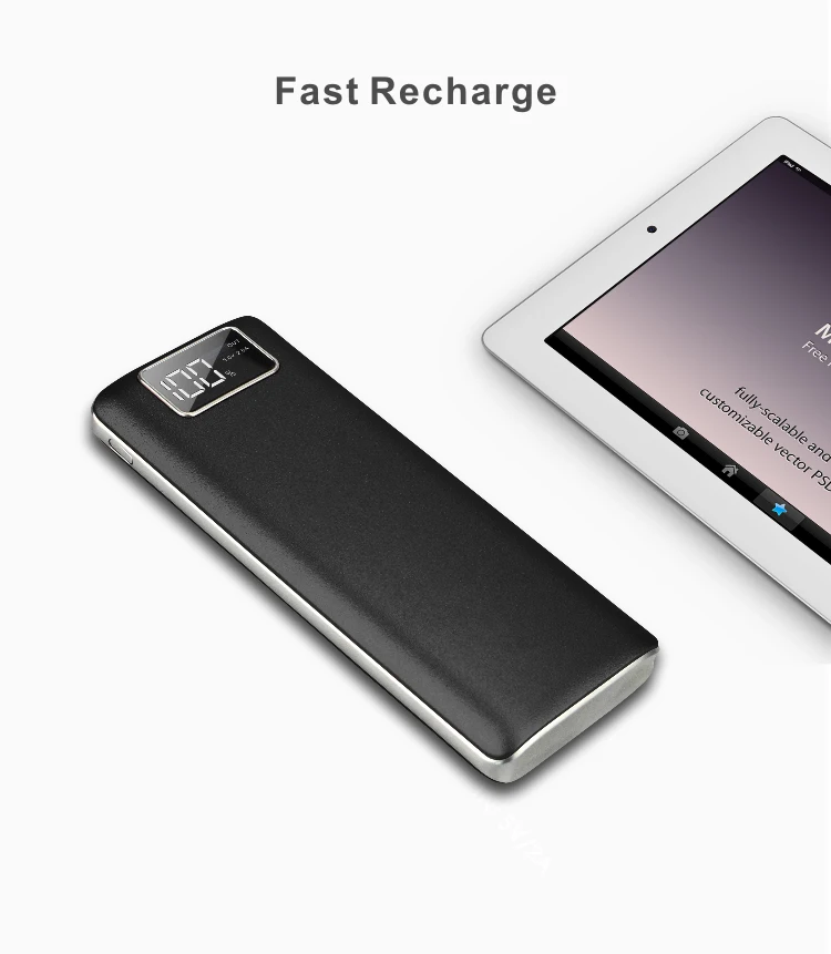 Ad Battery Charger Universal Power Banks 20000mah Power Bank Slim with LCD Display - ANKUX.COM