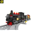 new design bricks old train D 3 carriage 01 kids building blocks