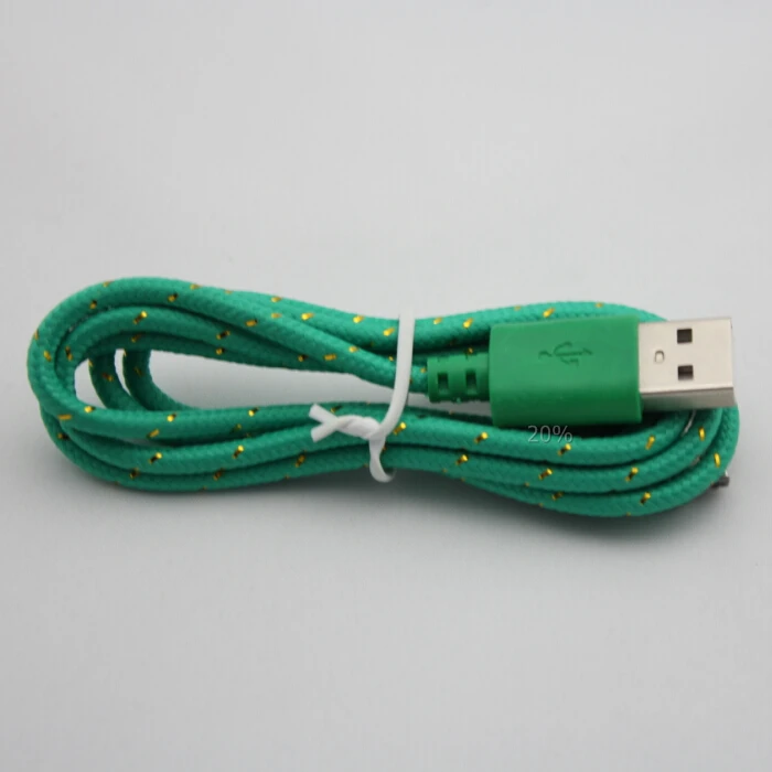Round nylon braided micro USB chager cable for Samsung Android phone - ANKUX.COM