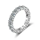 C44 Dvacaman 2019 Fashionable Simple Unique Charm Round Zircon Rings Girls Jewelry Valentine's day Party Wedding gift